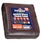 Tarpco Safety Heavy Duty Tarp, 30 ft x 0.5 mm H x 30 ft W, 10 Mil, Brown/Black, Polyethylene TS-152-30X30 - alternate 1